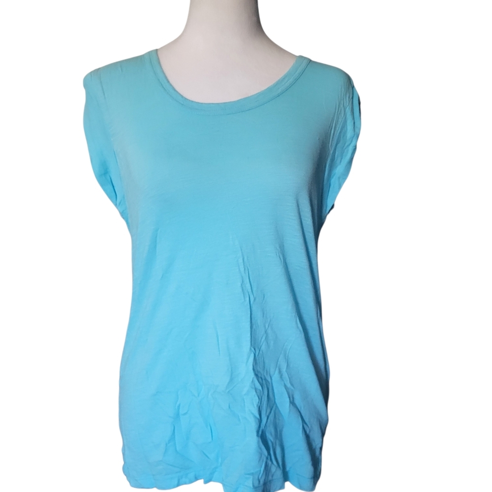 Banana Republic Malibu Crew Neck Tee Blue sz S